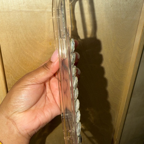 iPhone 15 PRO MAX Crystal Clear Rhinestone Phone Case Bling - Picture 6 of 8